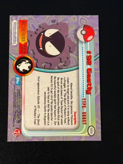 Gastly 92 Pokemon Topps - Image 2