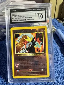 Entei 34/53 Wotc Promo Reverse Holo CGC 10 (2001) Pokemon TCG - Image 1