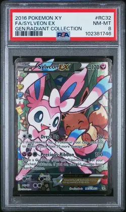 Sylveon Ex #RC32 2016 Pokemon Xy Generations Radiant Collection PSA 8 250001 - Image 1