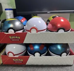 Pokemon Poke Ball Tin Lot Of 6 EMPTY NO PACKS - Image 1