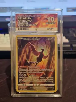 Pokemon Galarian Articuno Black Star Promo Crown Zenith SWSH282 Ace 10 - Image 1