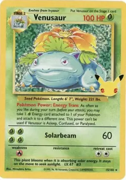 2021 Pokemon SWSH Celebrations Venusaur Classic #15/102 NM/M - Image 1