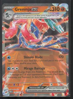 Greninja ex 106/167 Double Rare Twilight Masquerade Pokemon Near Mint - Image 1