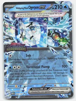 Wellspring Mask Ogerpon ex (Twilight Masquerade Stamp) 064/167 Holo Pokemon NM - Image 1