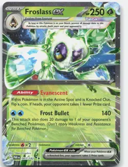 Froslass ex 003/182 Double Rare Paradox Rift Pokemon Near Mint - Image 1