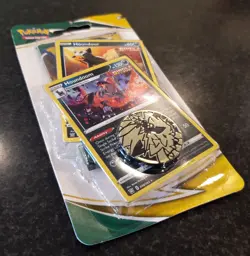 Pokemon Evolving Skies 2021 Blister Pack Houndoom & Houndour w/ Coin Sealed - Image 3