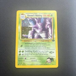 Pokemon Giovannis Nidoking Gym Challenge Holo Unlimited 7/132. Lightly Played - Image 1