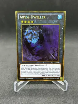 Yugioh Abyss Dweller PGL3-EN068 Gold Rare 1st Edition NM - Image 1
