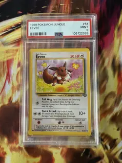 1999 Pokemon Jungle Eevee 51/64 PSA 9 MINT - Image 1