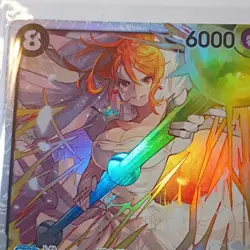 one piece nami op15-086 sr super rare holo character 6000 hp japanese - Image 3