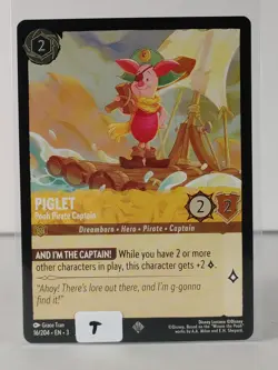 Piglet - Super Rare/ Foil - Into the Inklands #16 - LORCANA -U Pick - Image 2