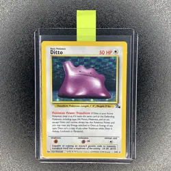 🔥 Ditto 3/62 🔥 Original Holo Rare Fossil Set Pokemon Card WOTC TCG 1999 - Image 1