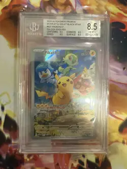 Pokemon Pikachu 027 Sv: Scarlet & Violet Etb Promo bgs 8.5 - Image 1