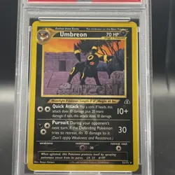 2001 POKEMON NEO DISCOVERY 1ST EDITION card #32 UMBREON PSA 7 - Image 2