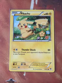 Pikachu Common XY - Furious Fists 27/111 Lightning Normal Pokemon Card TCG - Image 1