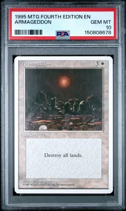 ARMAGEDDON 4th Edition Rare PSA 10 Vintage MTG [Nostalgium] - Image 1
