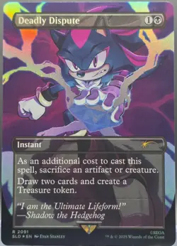 Deadly Dispute #2091 Secret Lair Borderless Foil Rare - Image 1