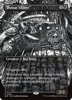 Throat Slitter Kevin Eastman Black & White Secret Lair 2356 Near Mint - Image 1