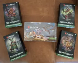 Magic The Gathering-BloomBurrow Play Booster Box & Commander Deck Set! Sealed - Image 1