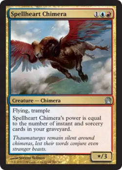 4x NM-Mint, English Foil Spellheart Chimera - Foil Theros magicmtg - Image 1