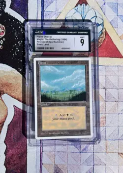 1994 MTG SUMMER / EDGAR CGC 9 MINT PLAINS - Image 1