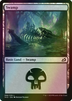 MTG Swamp (268) Foil ** Ikoria: Lair of Behemoths ** English (NM) - Image 1