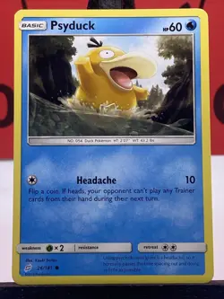 Psyduck 26/181 Sm-Team Up Pokemon TCG Regular Common 2019 NM - Image 3