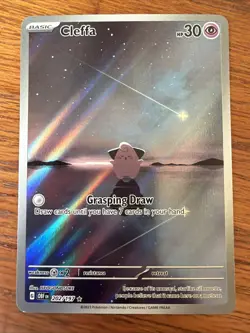 Pokemon TCG Cleffa 202/197 SP03: Obsidian Flames Illustration Rare Holo - Image 1