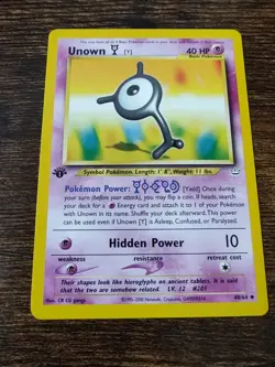Pokemon Neo Revelation 1st Edition Unown Y 40/64 Non Holo NM-MINT - Image 1