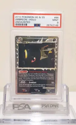 2010 POKEMON UNDAUNTED UMBREON PRIME #86 ULTRA RARE PSA 9 MINT - Image 1
