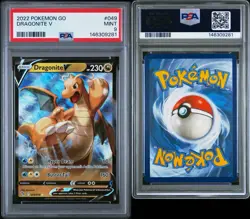 PSA 9 Dragonite V 049/078 Pokemon GO Holo - Image 3