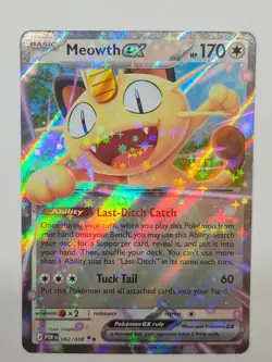 Pokemon TCG Meowth ex 062/088 Perfect Order Double Rare Holo NM 2026 - Image 1