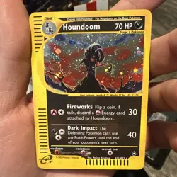 Houndoom H11/H32 Aquapolis Holo Rare Pokemon TCG Nintendo e-reader HP - Image 5