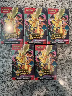Pokemon TCG: 5 Ascended Heroes Factory Booster Bundle Box Sealed NEW - Image 1