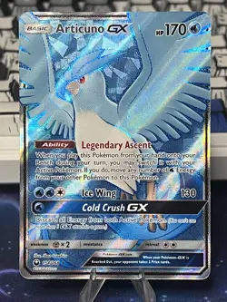Pokemon Articuno GX SM-Celestial Storm Ultra Rare Full Art Holo 170 HP 154/168 - Image 1