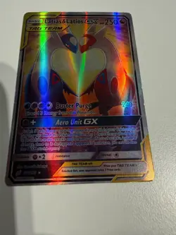 Pokemon Latias & Latios GX 170/181 Alternate Art TAG TEAM – Team Up – Authentic - Image 4