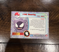 Gastly #92 - Pokemon Topps Series TV Animation Edition NM+ - Image 2