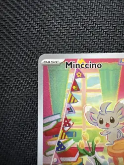 Pokemon Minccino Illustration Rare Holo SV05: Temporal Forces 182/162 English - Image 2