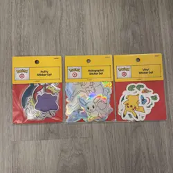 In Hand & Ready to Ship: Pokemon x Target Exclusive Stickers - 3 packs - Image 1