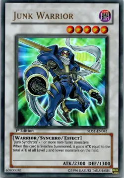 Yugioh Junk Warrior 5DS1-EN041 1st Edition Ultra Rare NM - Image 1