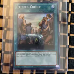 Painful Choice SRL-EN049 Super Rare (25th Anniversary Edition) NM Yugioh - Image 1