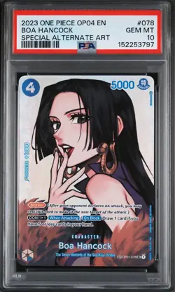 Boa Hancock SP PSA 10 One Piece English, OP01-078 Kingdoms of Intrigue OP04 - Image 1