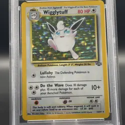 1999 Pokemon Wotc Jungle Wigglytuff Holo card #16/64 PSA 8 NM-MT vintage slab - Image 2