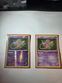 Pokemon TCG Mew 29/124 Reverse holo and holo Card Lot - 2 cards - Image 1