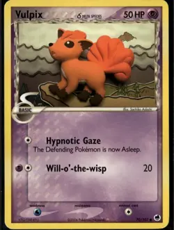 Vulpix Delta Species Common Dragon Frontiers 70/101 Psychic Pokemon Card - Image 1