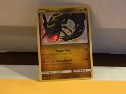 Shining Rayquaza 56/73 Pokemon Shining Legends Holo Rare Card Nice - Image 3