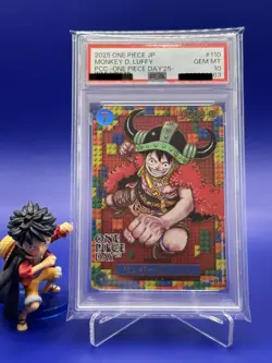 PSA 10 Monkey D. Luffy P-110 & DON!! Card 2025 ONE PIECE DAY Sequential Set JP - Image 2
