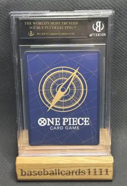 One Piece Card Game OP12-119 Bartholomew Kuma SEC Foil BGS 10 Black Label P2 - Image 2