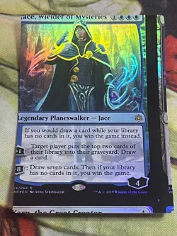 MTG NFC "miscut" War of the Spark Foil Jace, Wielder of Mysteries #1 - Image 1