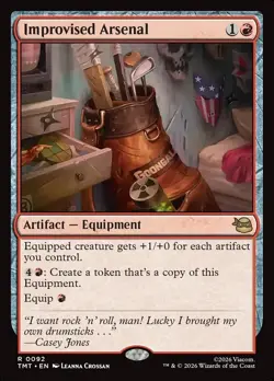 Improvised Arsenal - MTG TMT Teenage Mutant Ninja Turtles - NM/MINT - Image 1